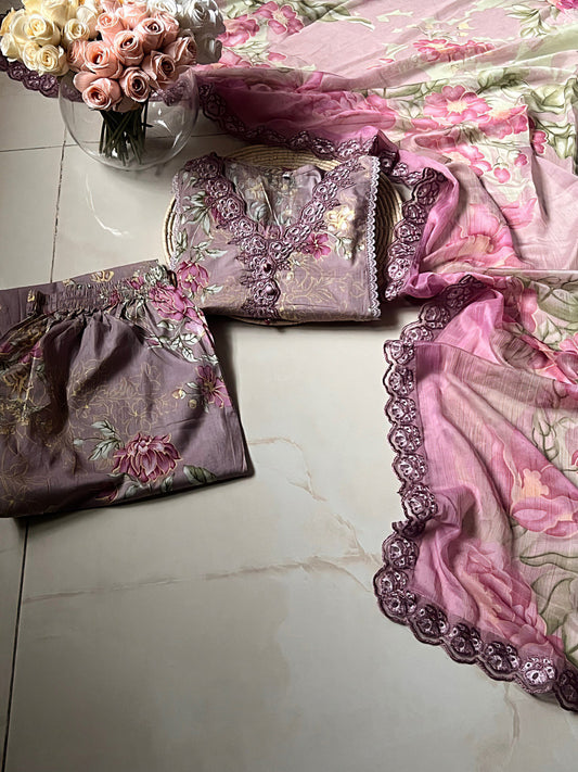 Ready-To-Wear Lawn 3pc Embroidered