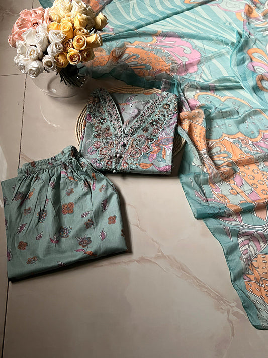 Ready-To-Wear Lawn 3pc Embroidered