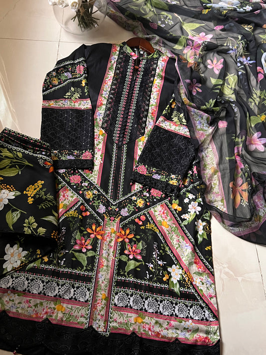 Ready-To-Wear Lawn 3pc Embroidered