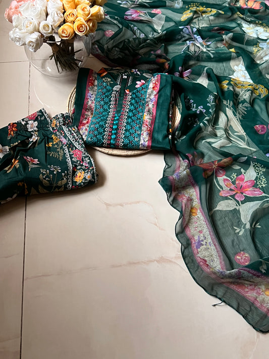 Ready-To-Wear Lawn 3pc Embroidered