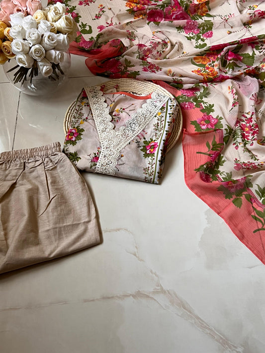 Ready-To-Wear Lawn 3pc Embroidered