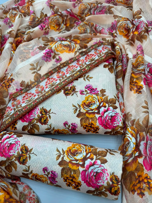 Digital Printed Jacquard 3pc