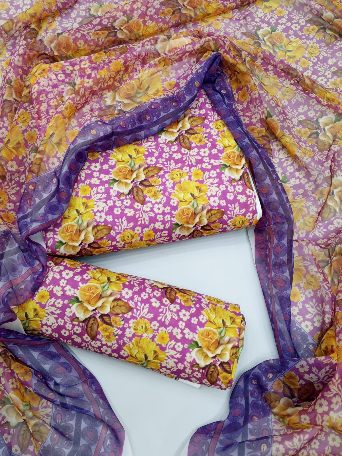 Digital Printed Swiss Lawn 3pc