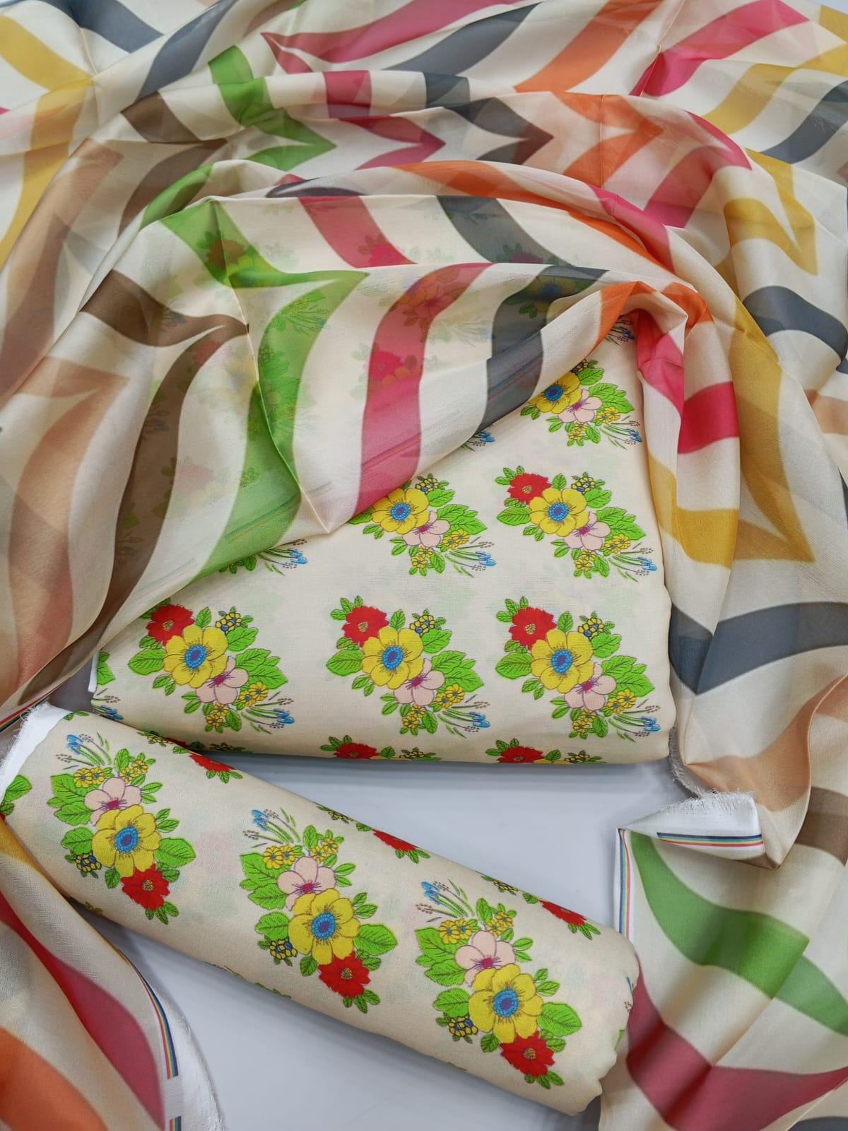 Digital Printed Swiss Lawn 3pc