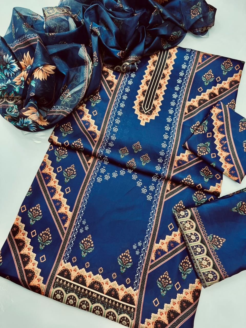 Digital Printed Silk 3pc