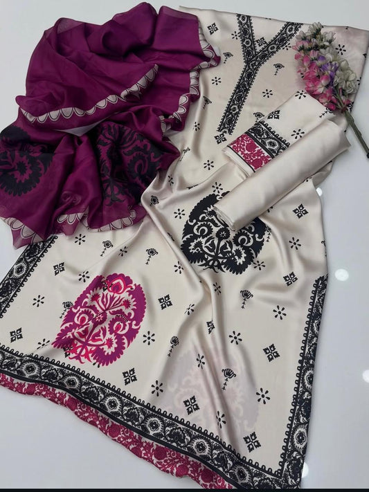 Digital Printed Silk 3pc