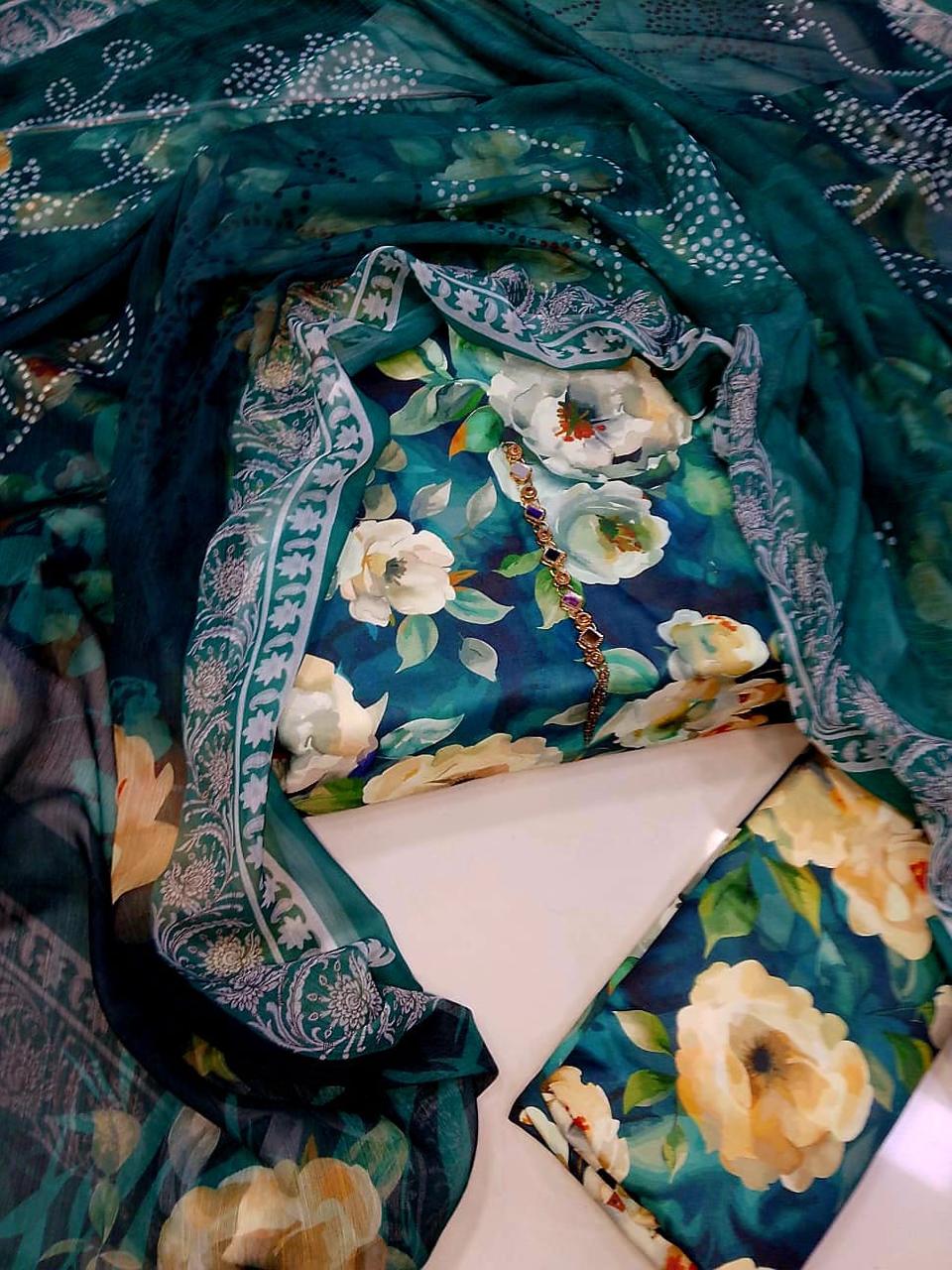 Digital Printed Swiss Lawn 3pc