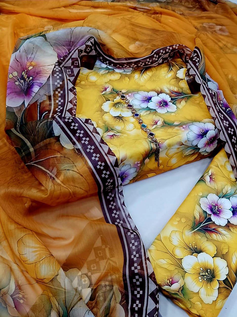 Digital Printed Swiss Lawn 3pc