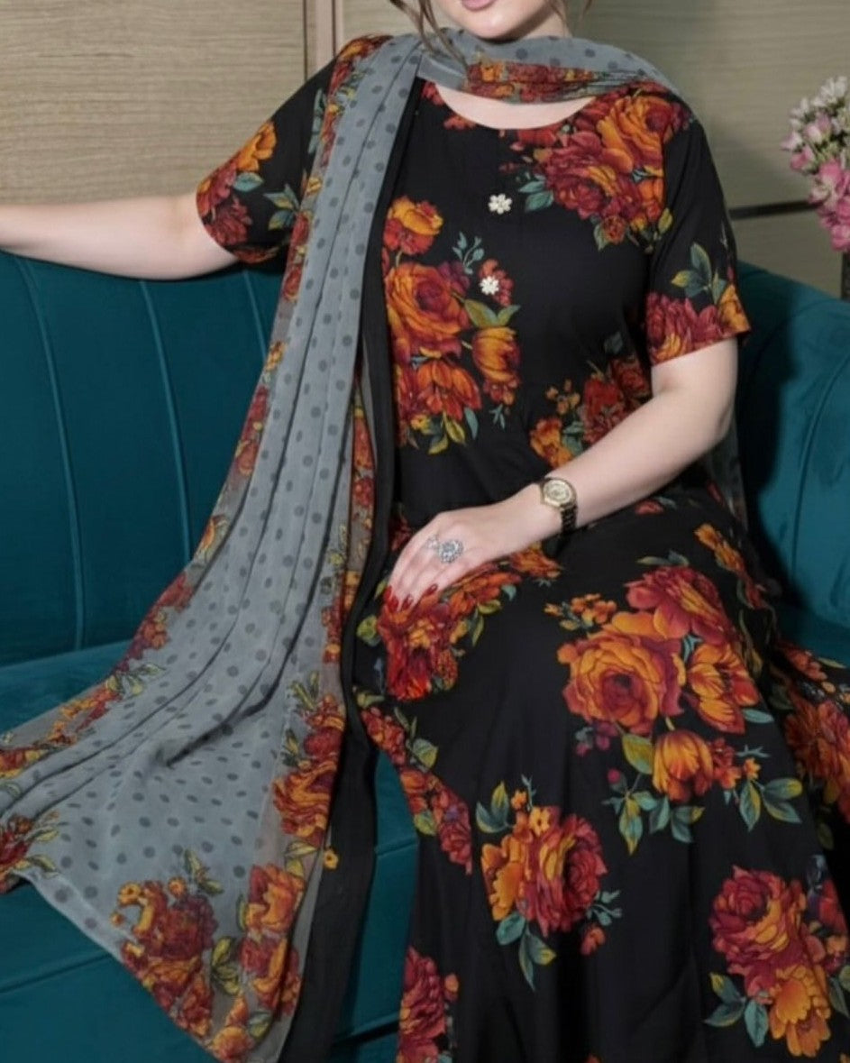 Digital Printed Swiss Lawn 3pc