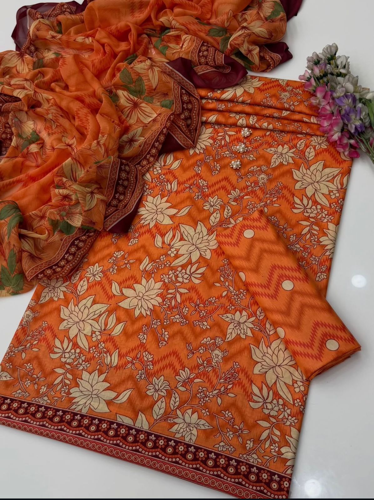 Digital Printed Swiss Lawn 3pc
