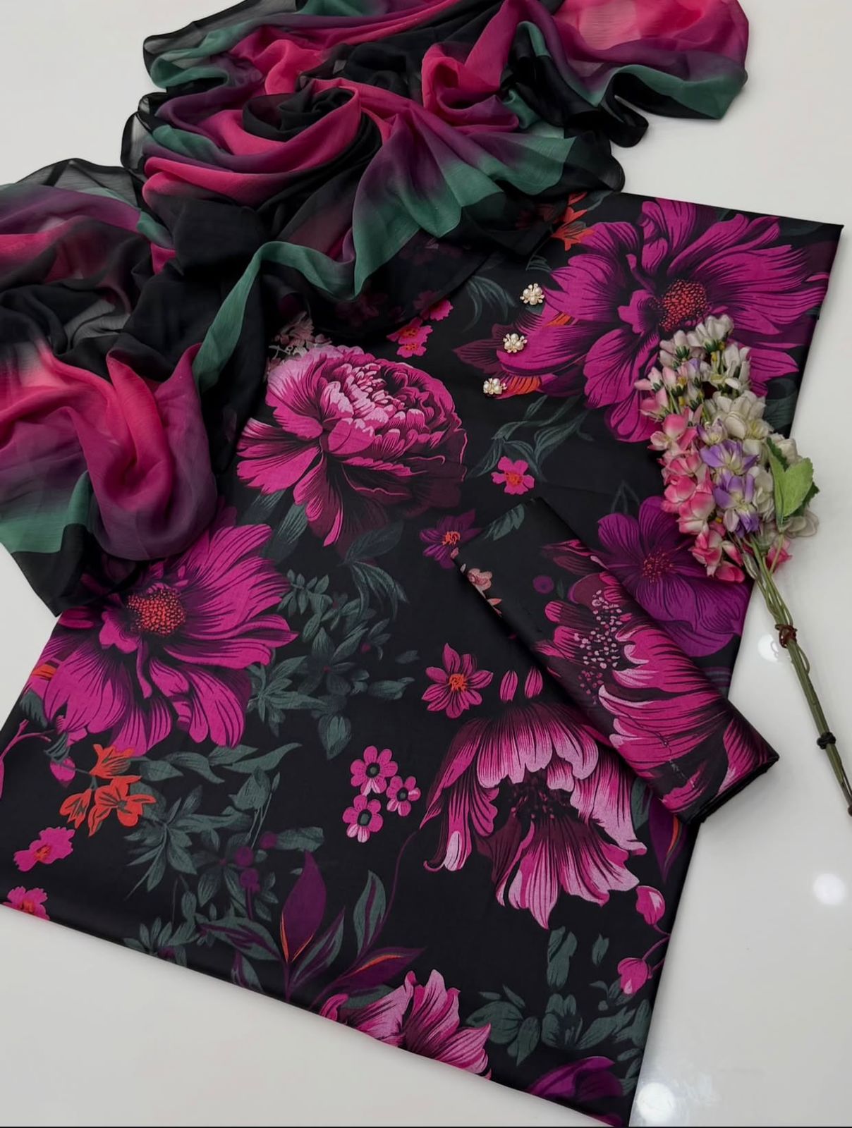 Digital Printed Swiss Lawn 3pc