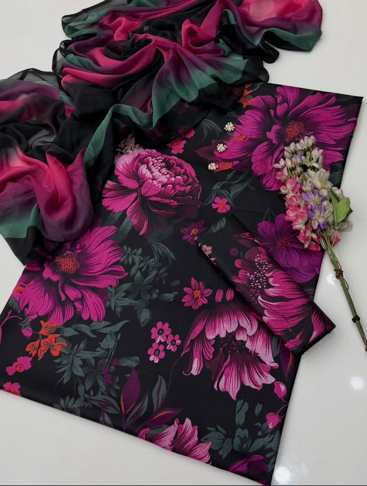Digital Printed Swiss Lawn 3pc
