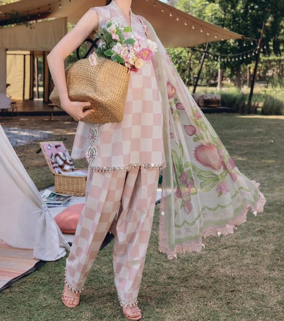 Digital Printed Swiss Lawn 3pc