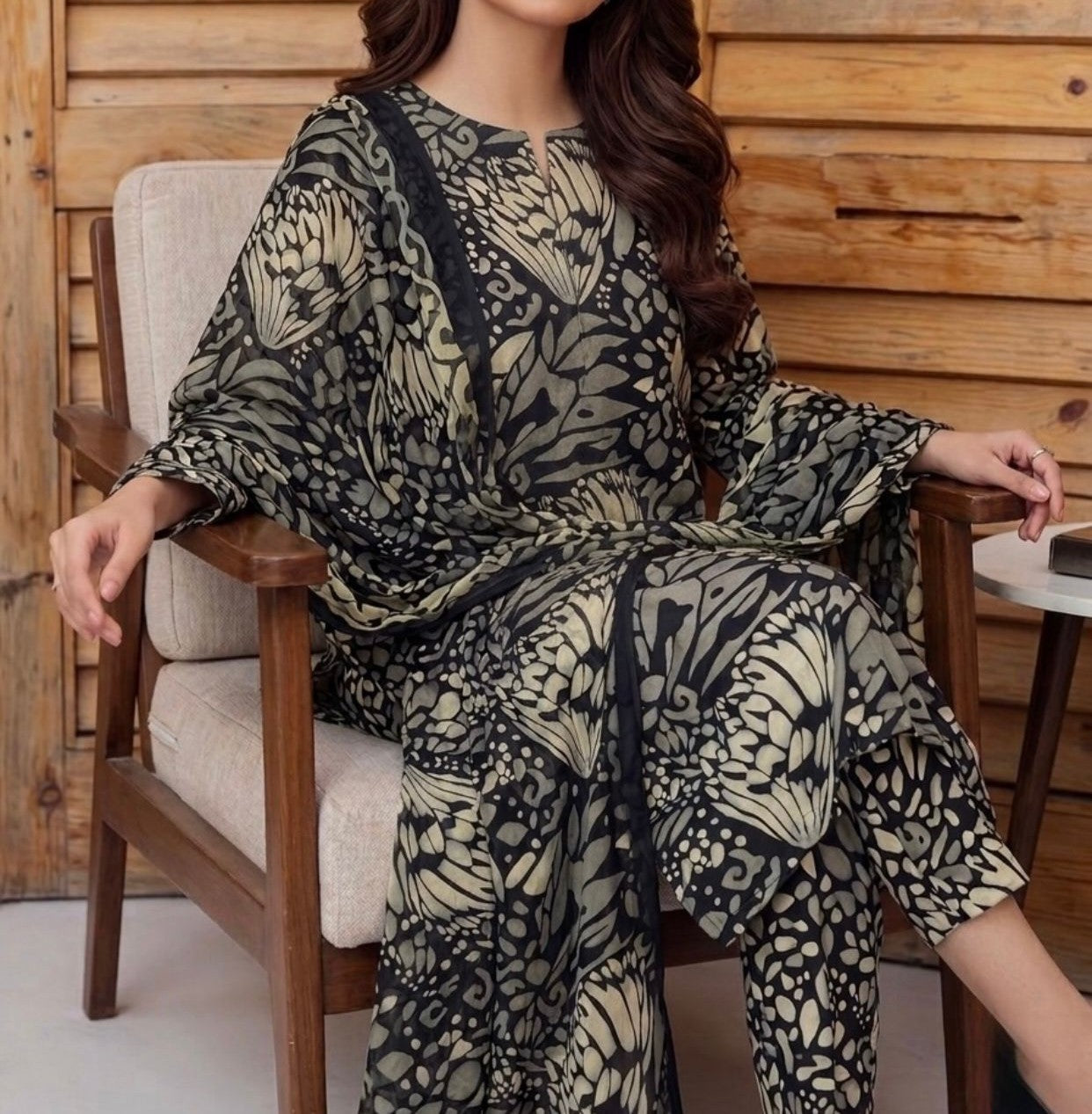 Digital Printed Swiss Lawn 3pc