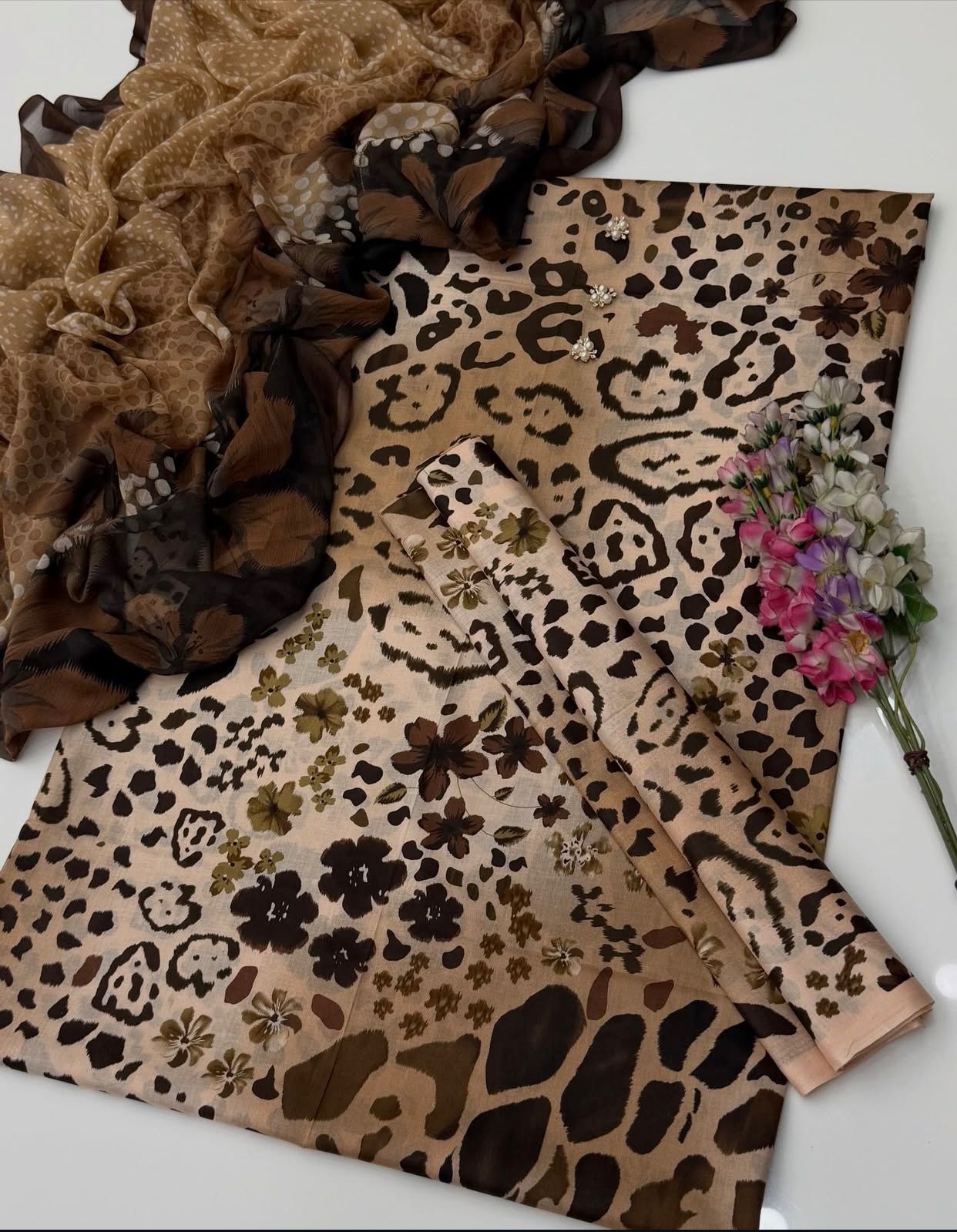 Digital Printed Swiss Lawn 3pc