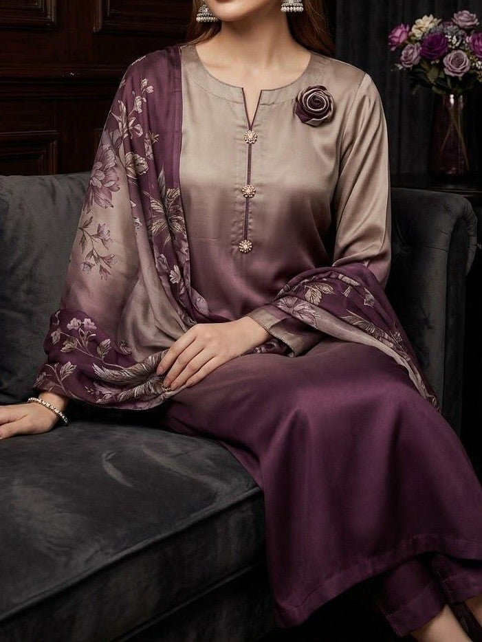 Digital Printed Silk 3pc
