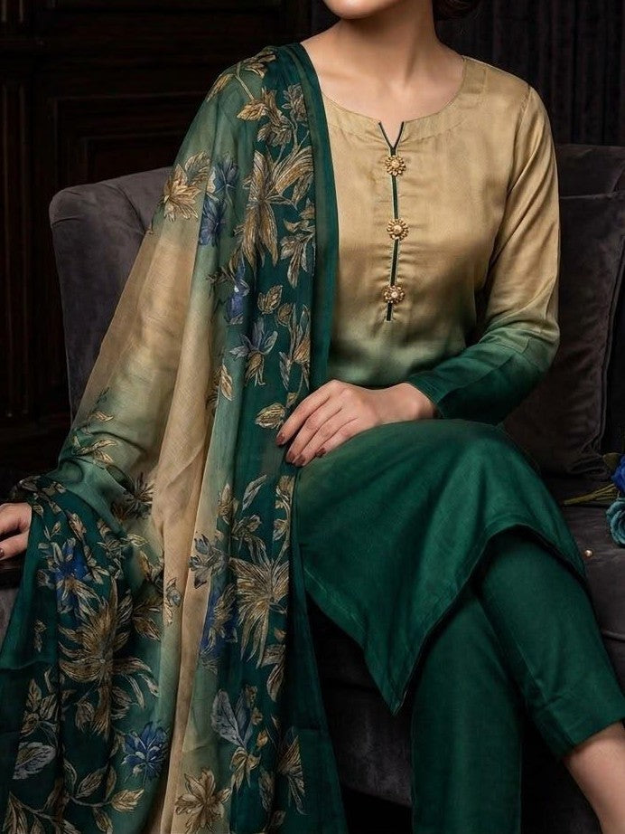 Digital Printed Silk 3pc