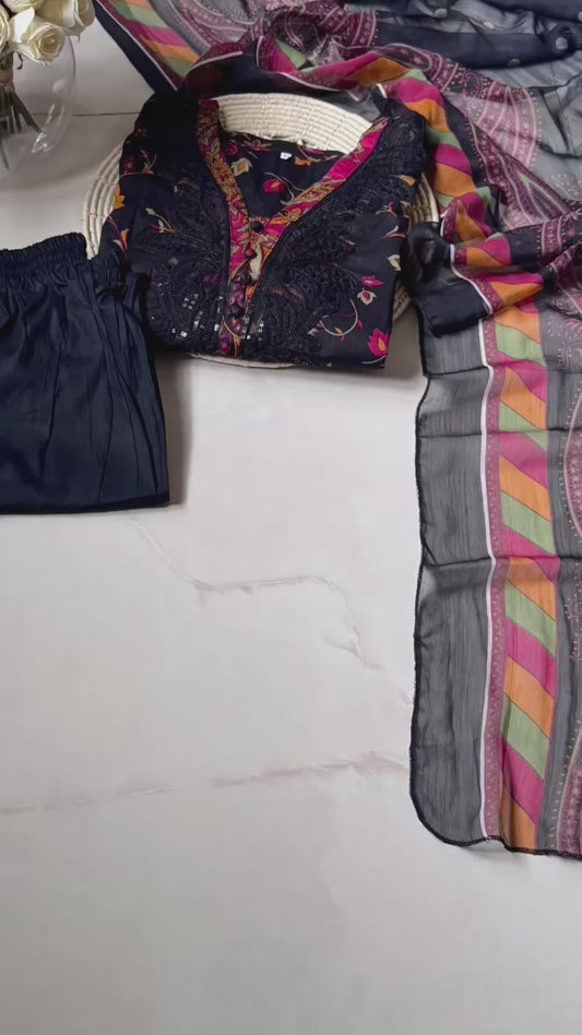 Ready-To-Wear Lawn 3pc Embroidered