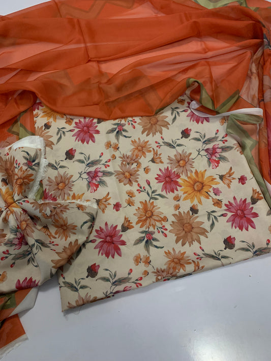 Digital Printed Swiss Lawn 3pc