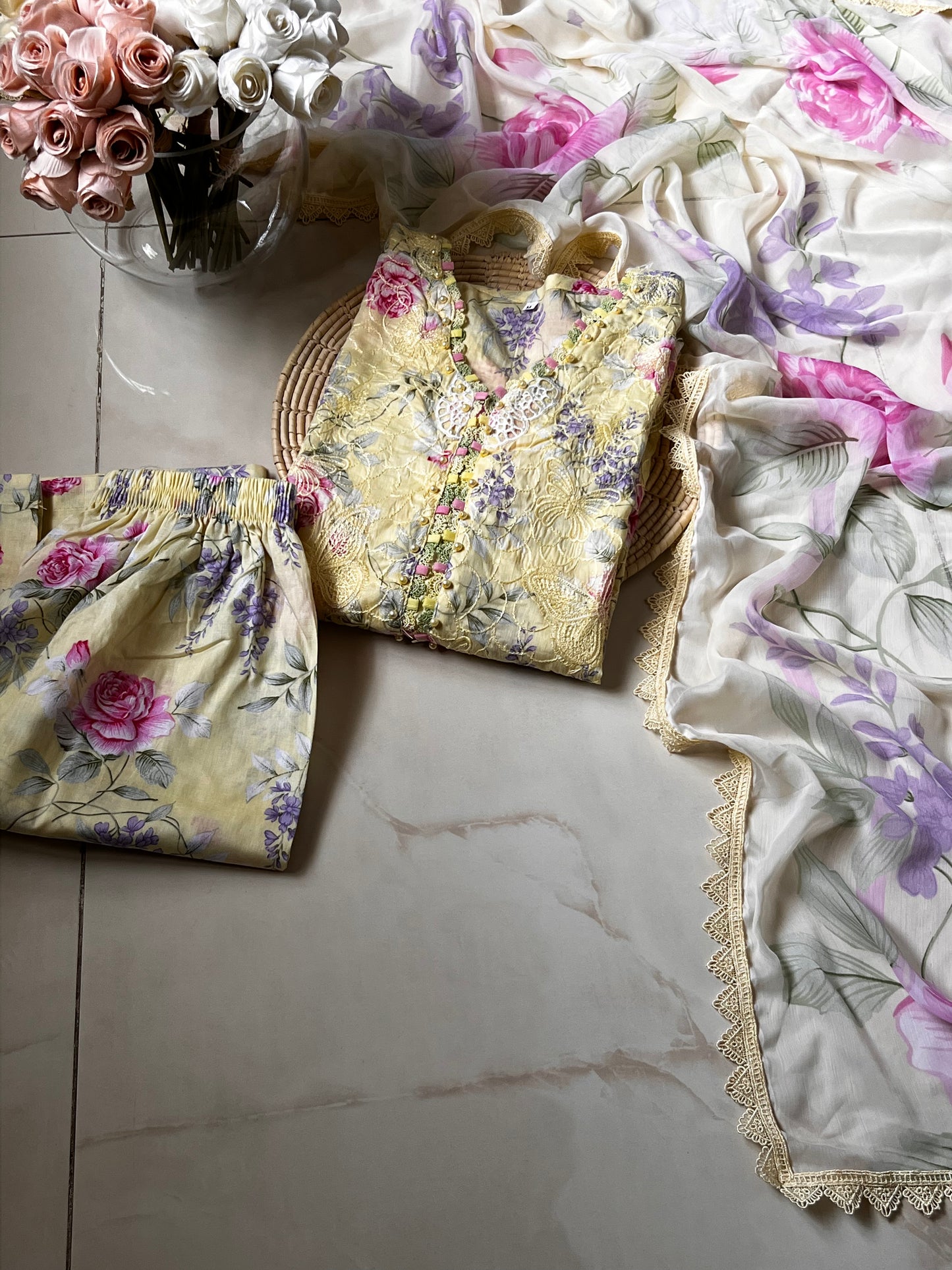 Ready-To-Wear Chikankari Lawn 3pc