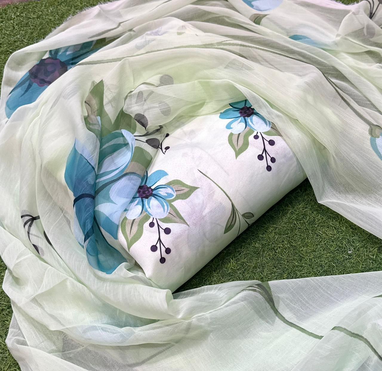 Digital Printed Swiss Lawn 3pc