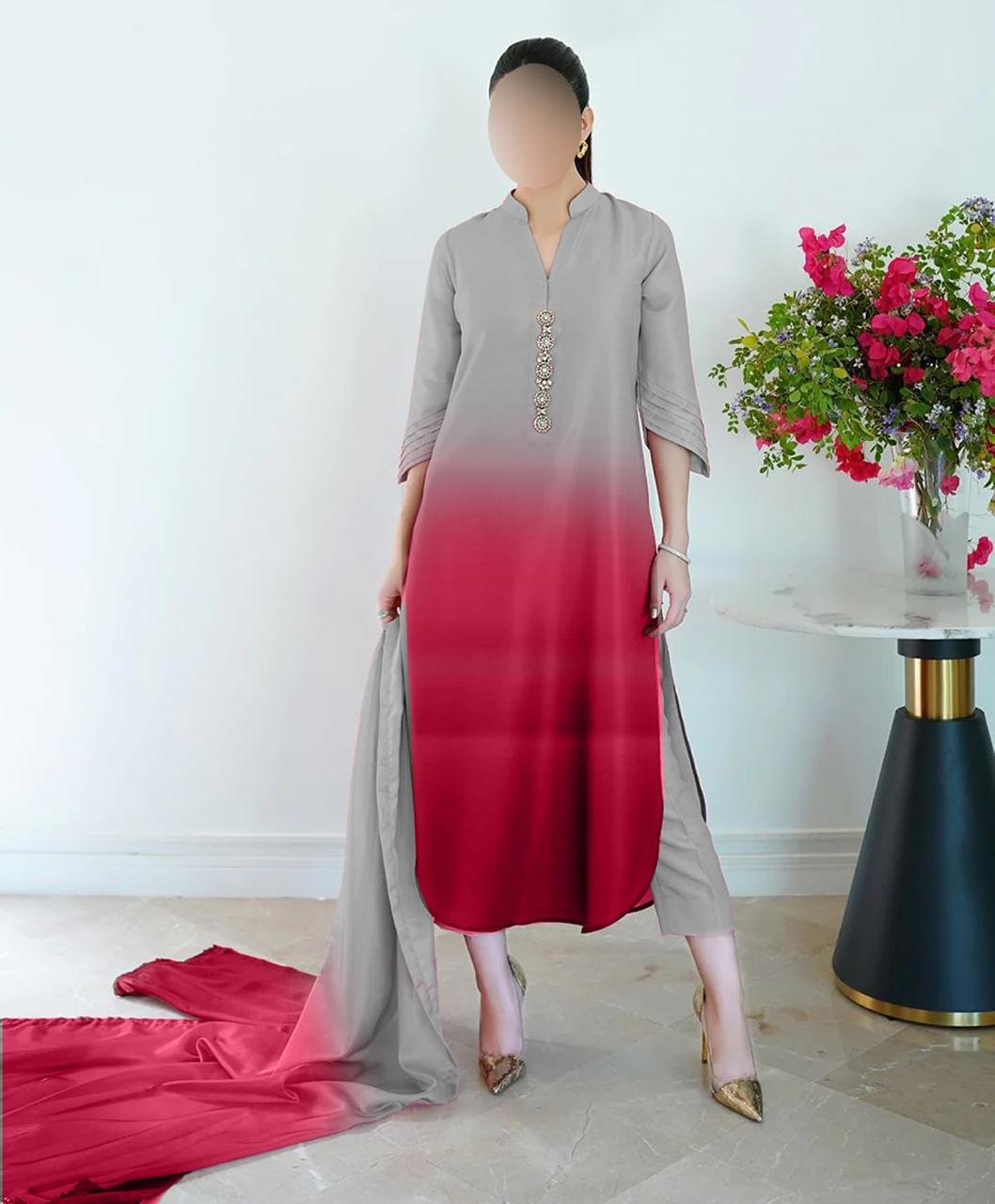 Digital Printed Silk 3pc