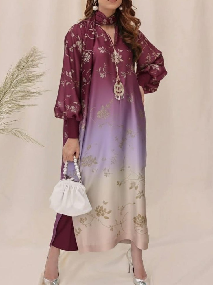 Digital Printed Silk 3pc