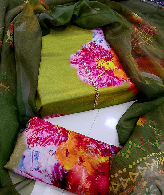 Digital Printed Swiss Lawn 3pc