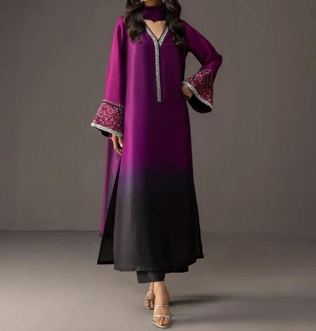 Digital Printed Silk 3pc