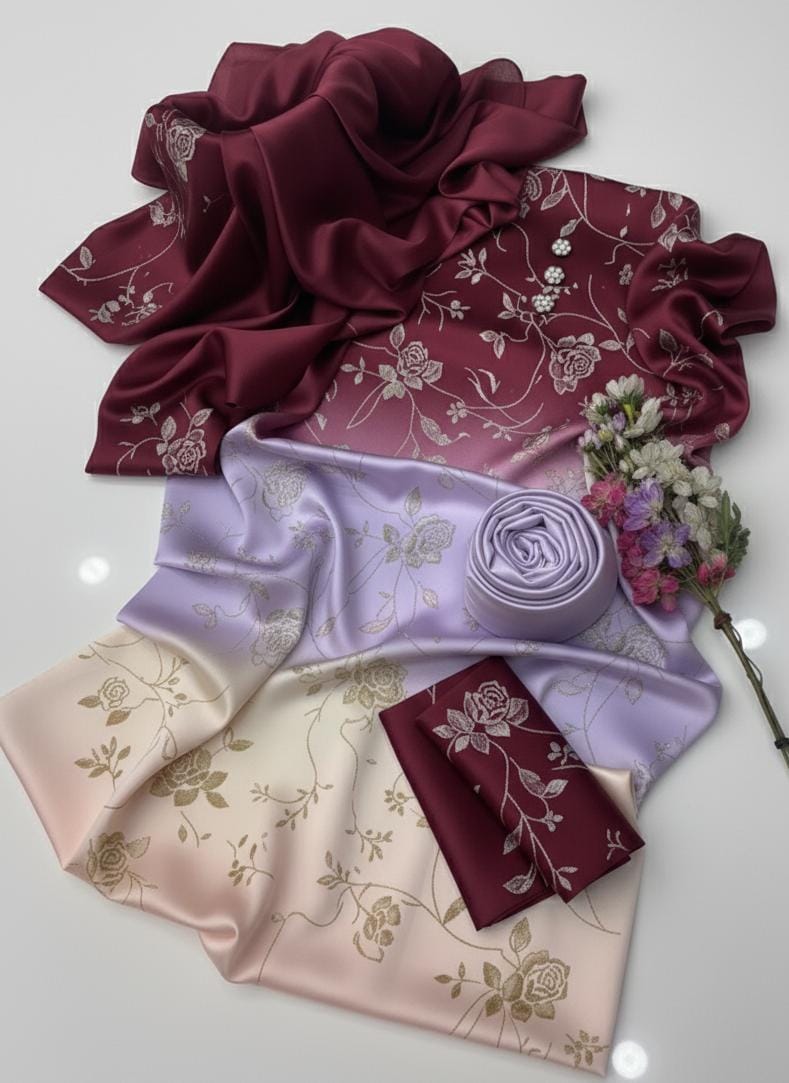 Digital Printed Silk 3pc