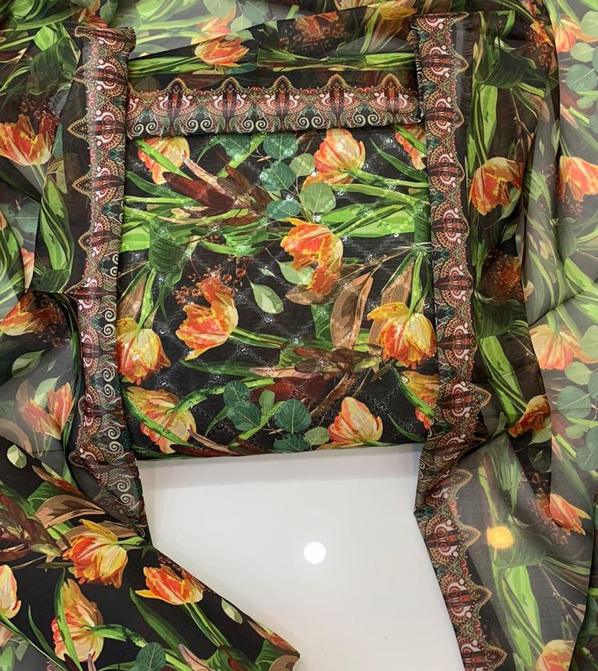 Chikankari Swiss Lawn 3pc