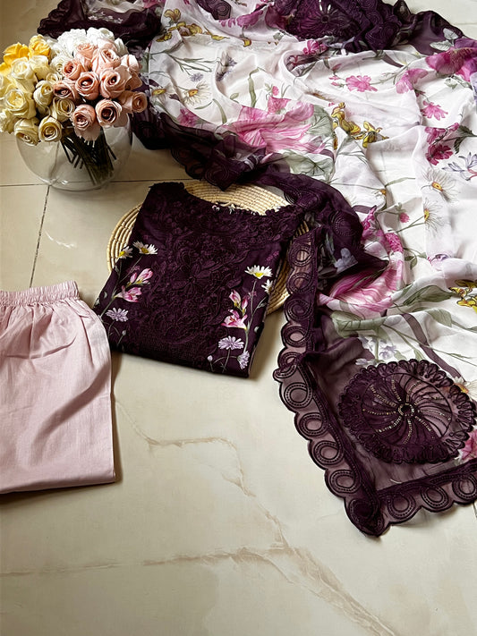Ready-To-Wear Lawn 3pc Embroidered
