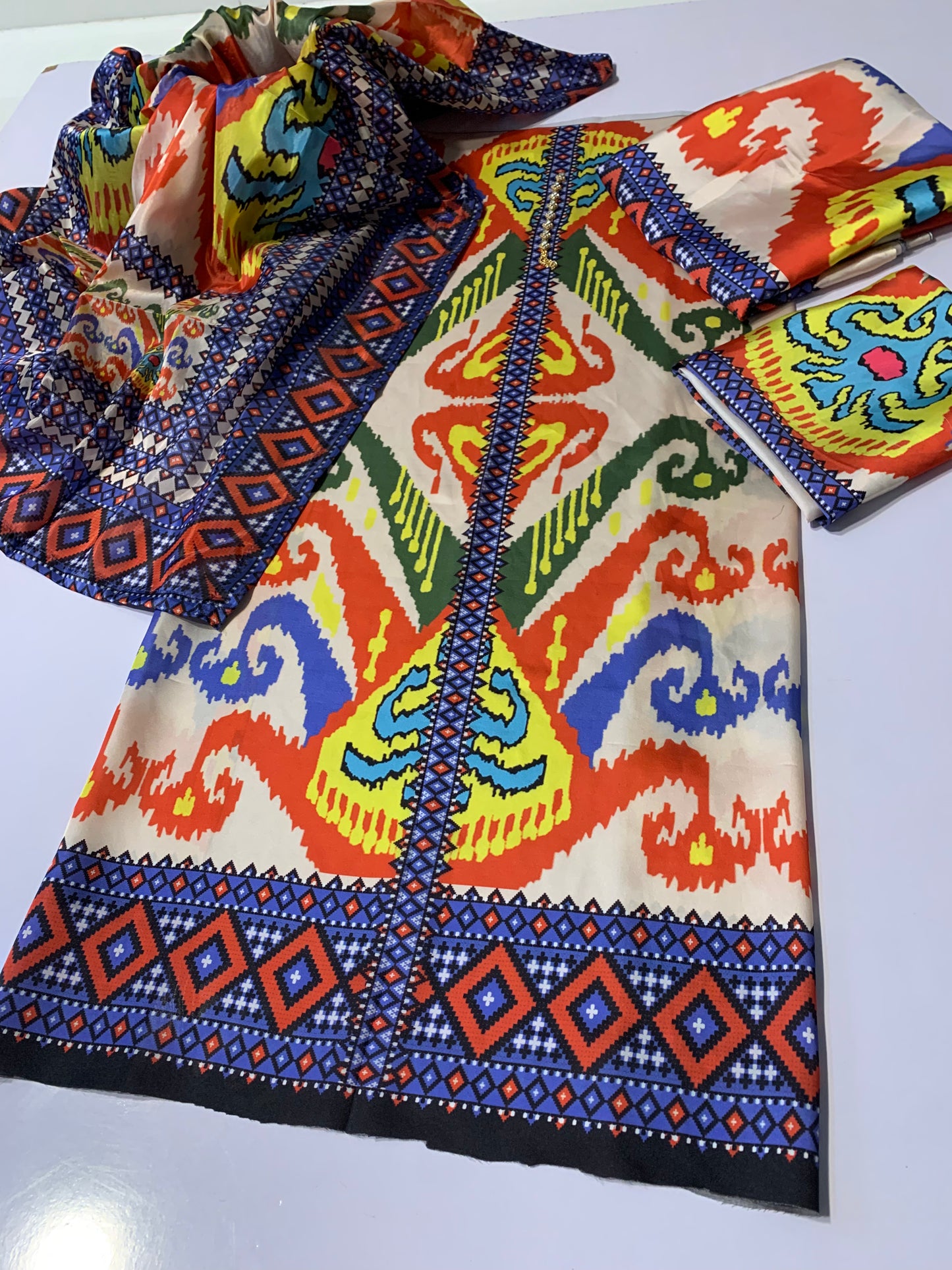 Digital Printed Silk 3pc