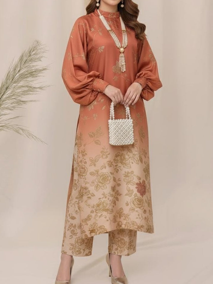 Digital Printed Silk 3pc