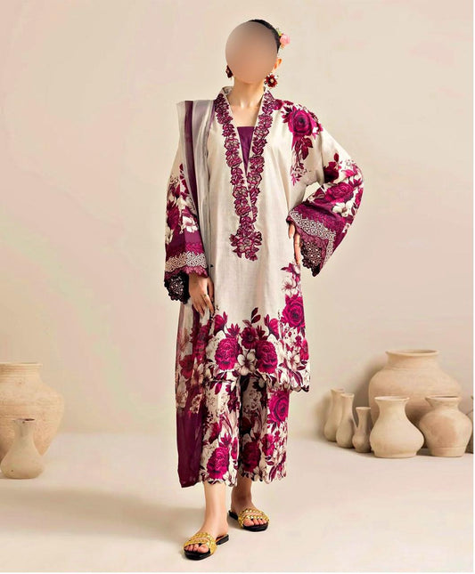 Digital Printed Silk 3pc