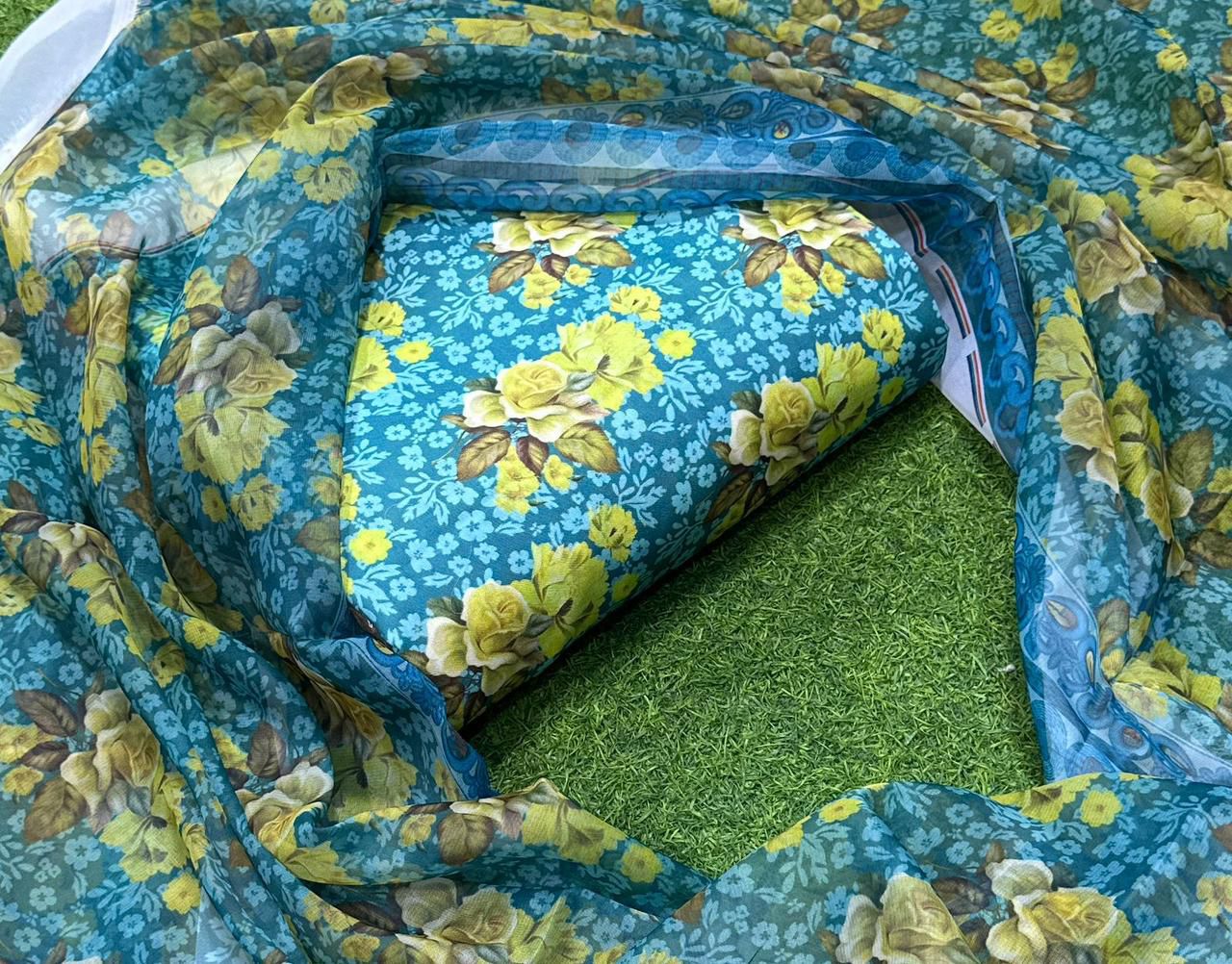 Digital Printed Swiss Lawn 3pc