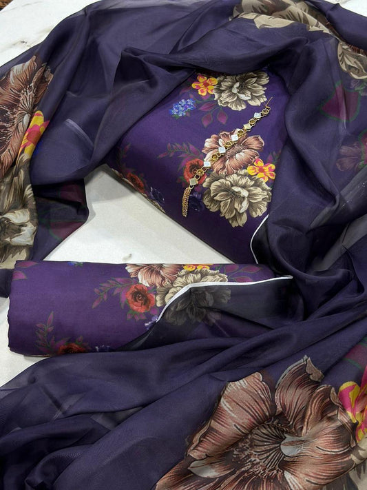 Digital Printed Swiss Lawn 3pc