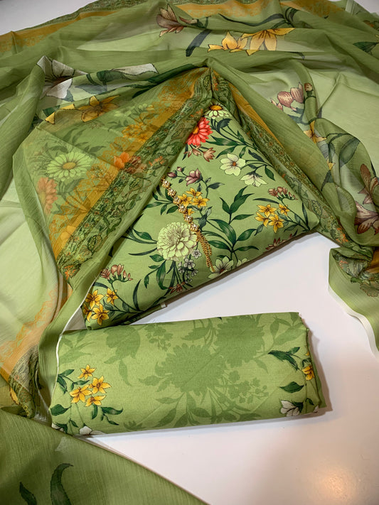 Digital Printed Swiss Lawn 3pc