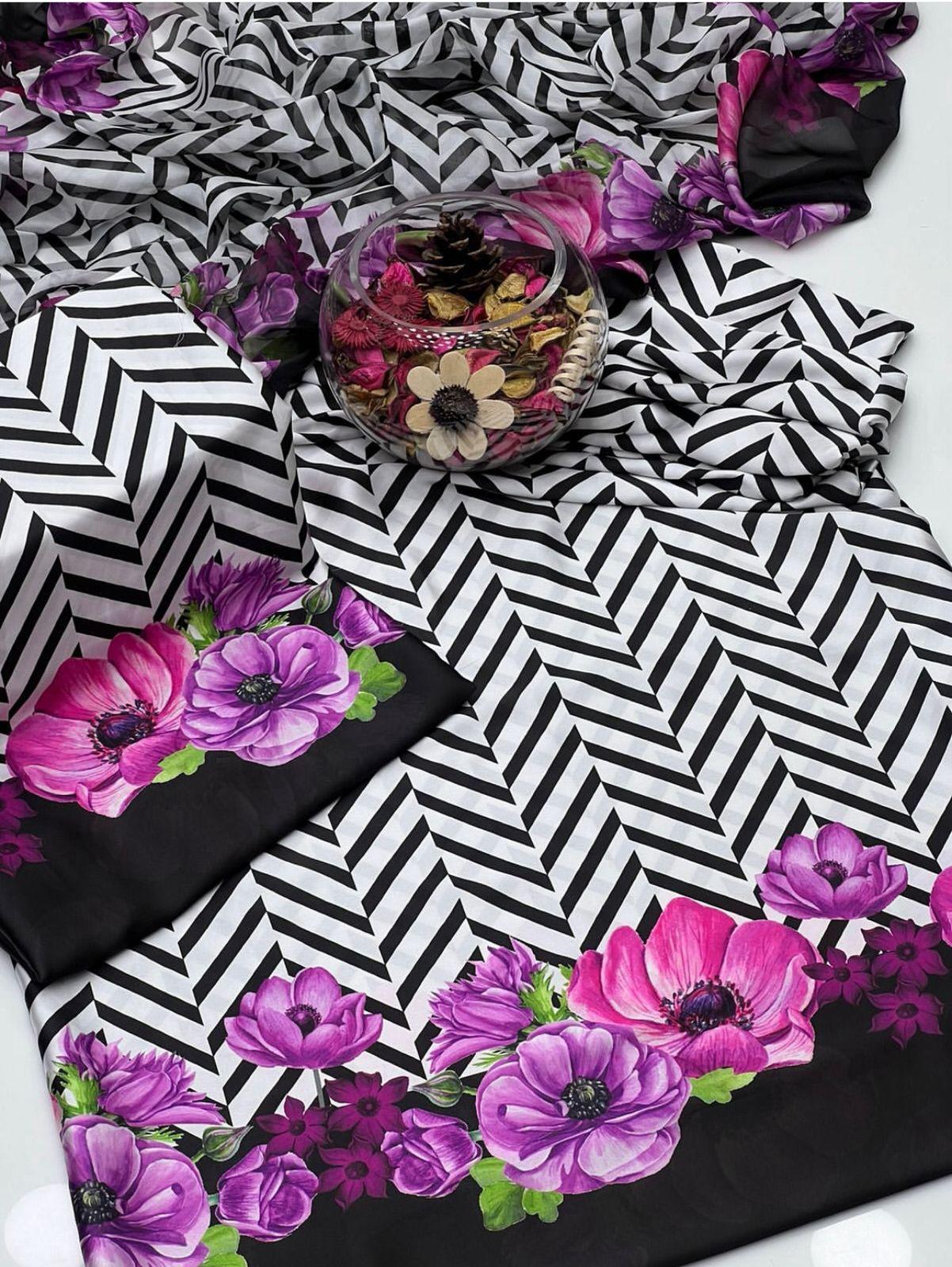 Digital Printed Silk 3pc