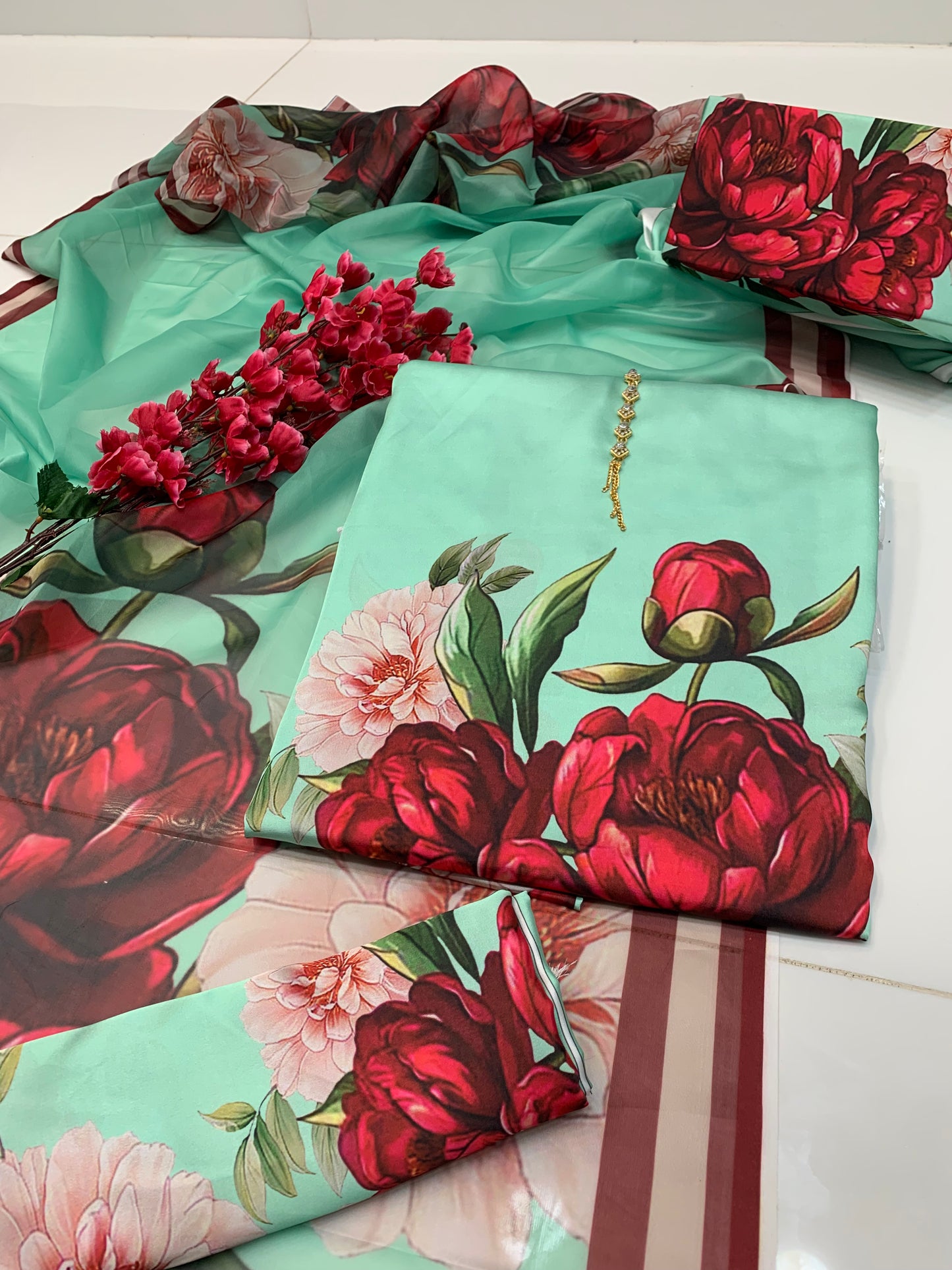 Digital Printed Silk 3pc