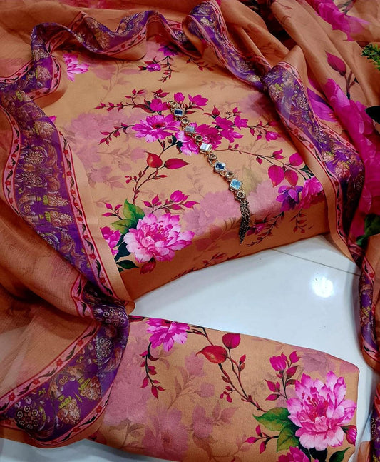 Digital Printed Swiss Lawn 3pc