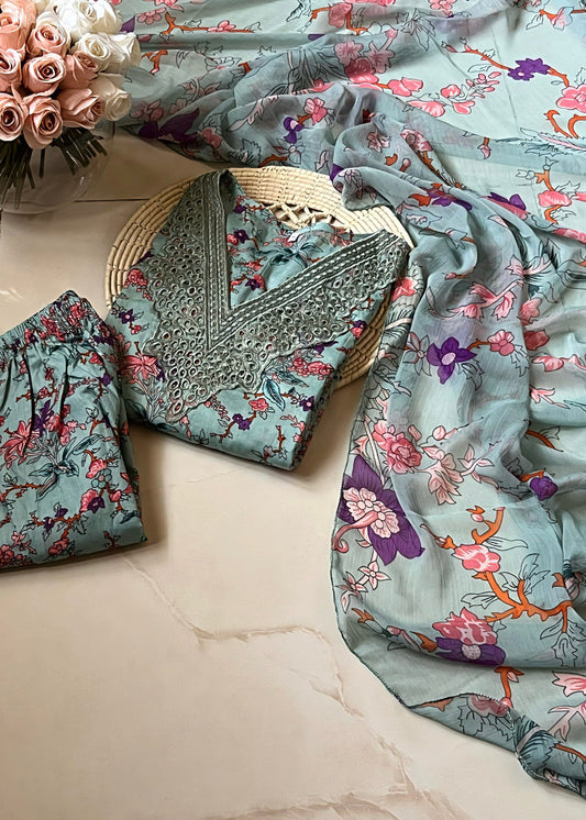 Ready-To-Wear Lawn 3pc Embroidered