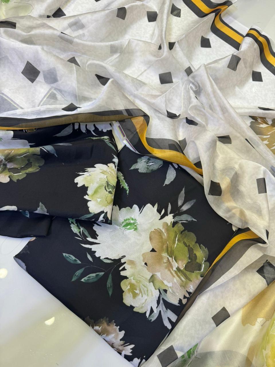 Digital Printed Swiss Lawn 3pc