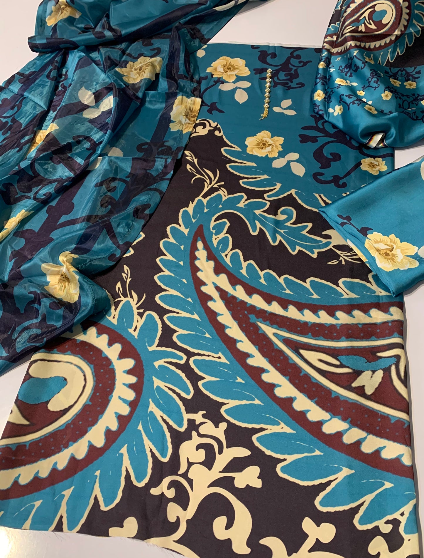 Digital Printed Silk 3pc