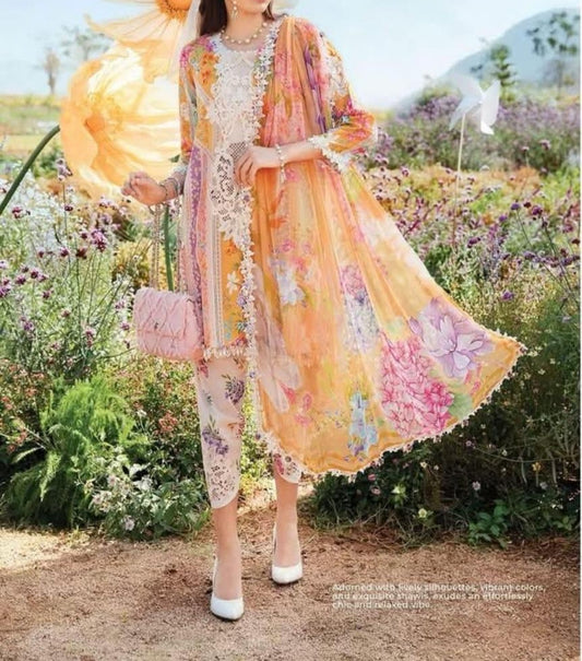 Ready-To-Wear Lawn 3pc Embroidered