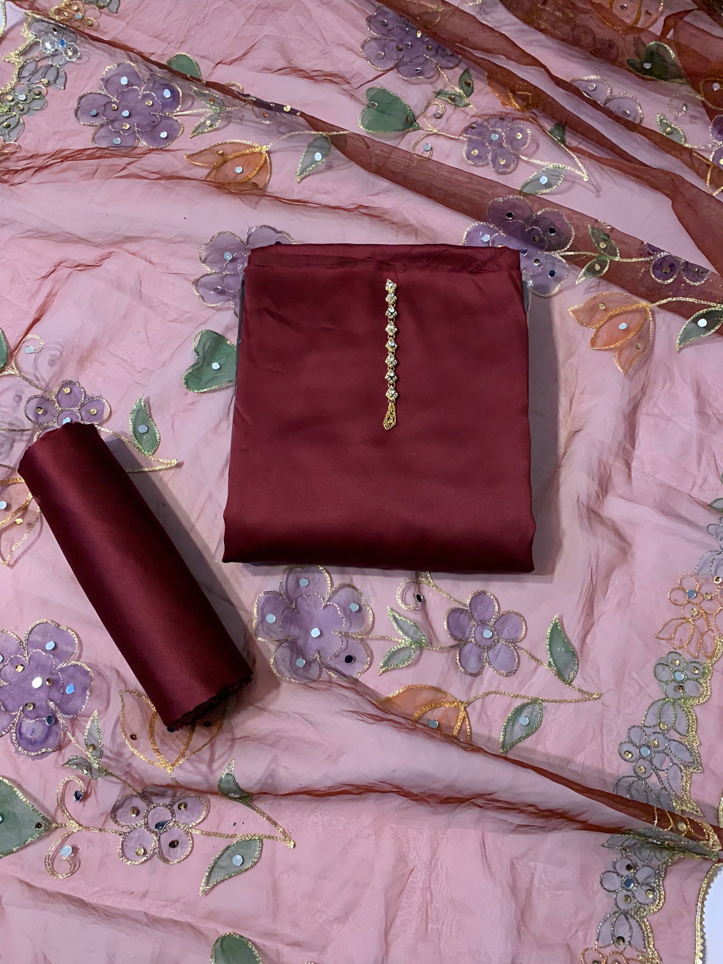 Luxury Shamooz Silk 3pc Dress