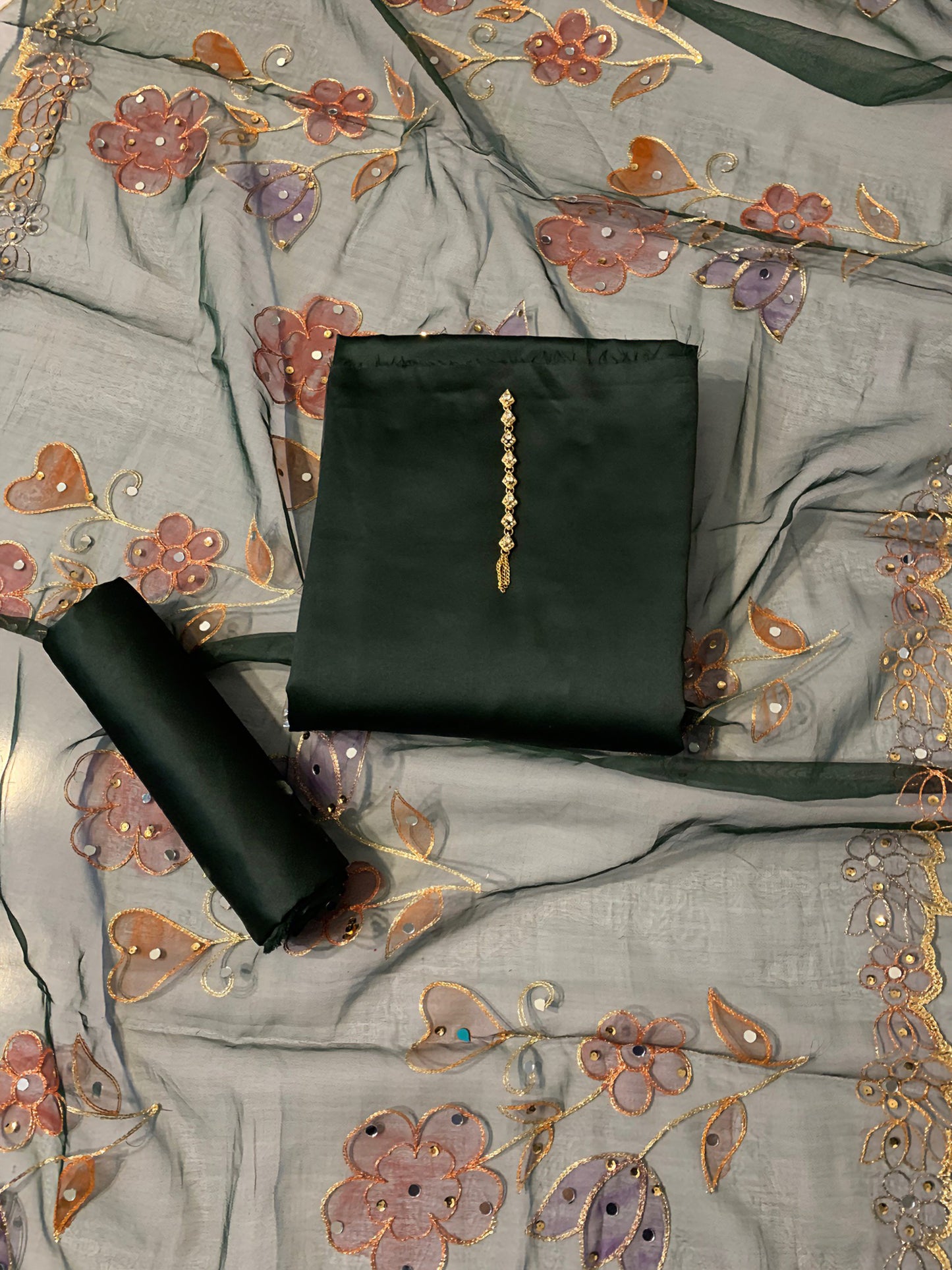 Luxury Shamooz Silk 3pc Dress