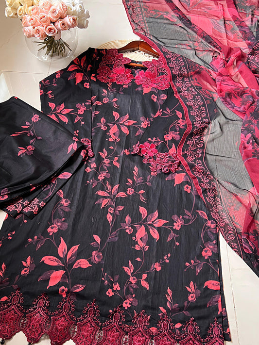 Ready-To-Wear Lawn 3pc Embroidered