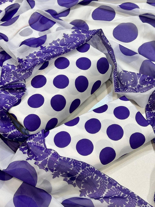 Digital Printed Swiss Lawn 3pc