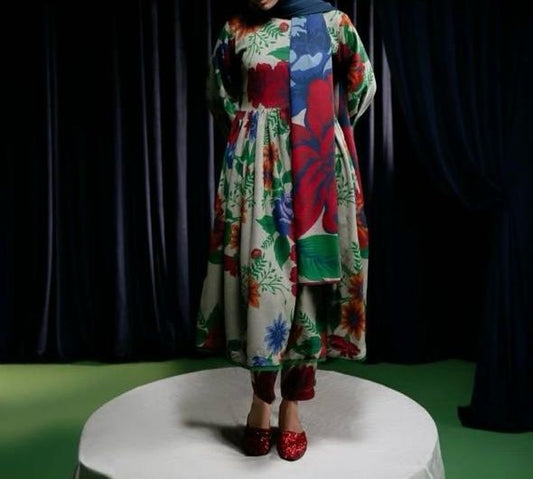 Digital Printed Swiss Lawn 3pc